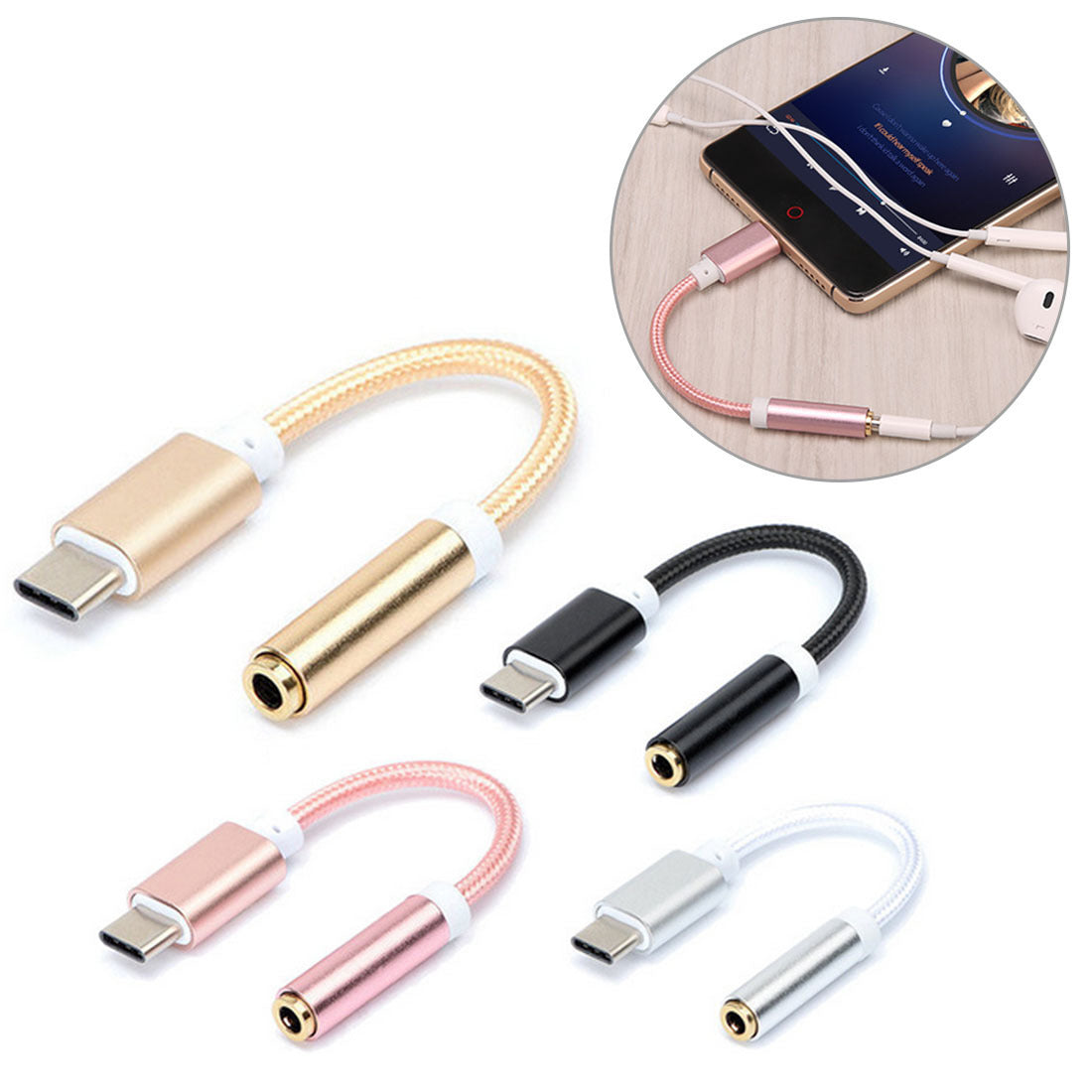 Câble Adaptateur Audio pour Téléphone