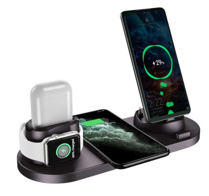 Station chargeur Rapide pour iPhone, Montre, Écouteurs et Plus